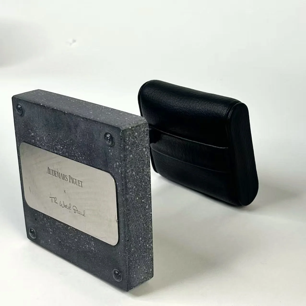 Audemars Piguet × The Watch Stand – Luxury Leather & Stone Display